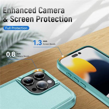 For iPhone 16 Pro Case PC+TPU Military Grade Drop Protective Phone Cover