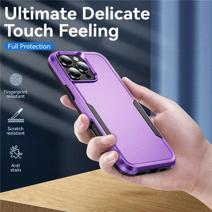 For iPhone 16 Pro Case PC+TPU Military Grade Drop Protective Phone Cover
