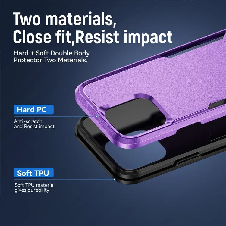 For iPhone 16 Pro Case PC+TPU Military Grade Drop Protective Phone Cover