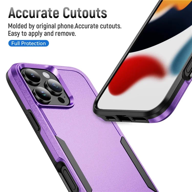 For iPhone 16 Pro Case PC+TPU Military Grade Drop Protective Phone Cover