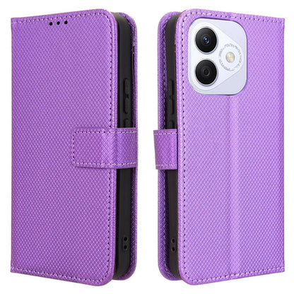 For Honor X60i 5G Case PU Leather Diamond Texture Wallet Phone Cover