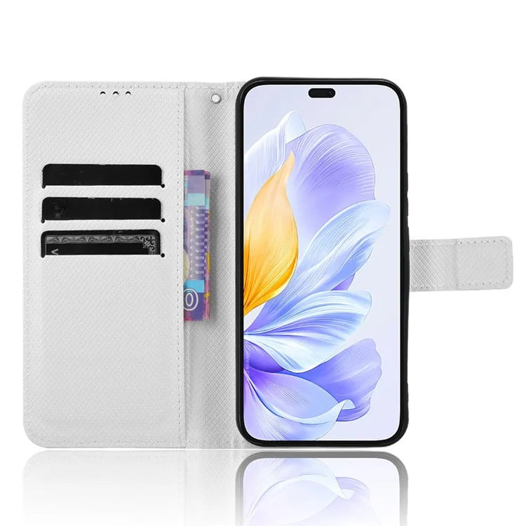 For Honor X60i 5G Case PU Leather Diamond Texture Wallet Phone Cover