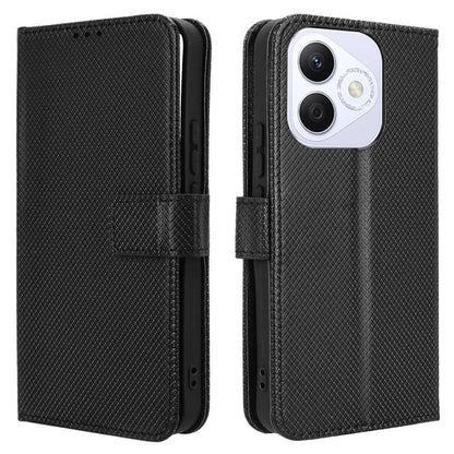 For Honor X60i 5G Case PU Leather Diamond Texture Wallet Phone Cover
