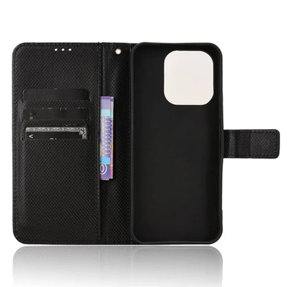 For Honor X60i 5G Case PU Leather Diamond Texture Wallet Phone Cover