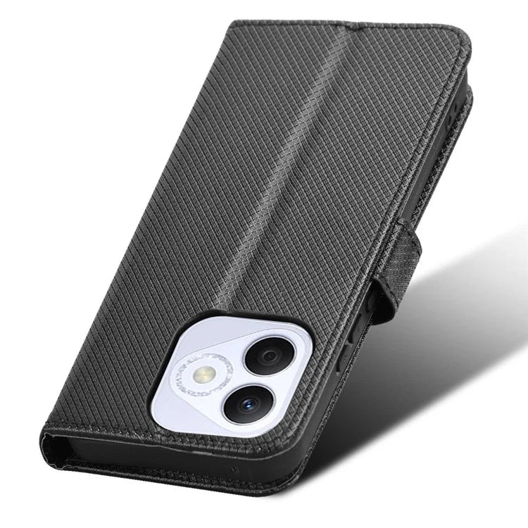 For Honor X60i 5G Case PU Leather Diamond Texture Wallet Phone Cover