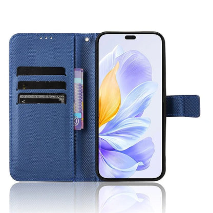 For Honor X60i 5G Case PU Leather Diamond Texture Wallet Phone Cover