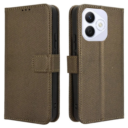For Honor X60i 5G Case PU Leather Diamond Texture Wallet Phone Cover