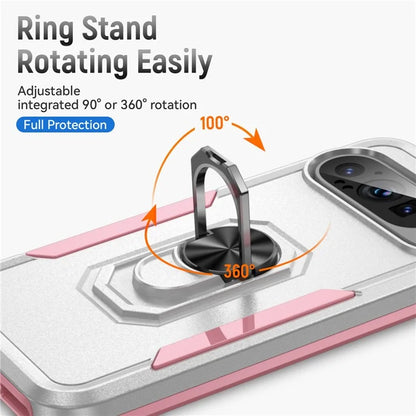 For Google Pixel 9 / Pixel 9 Pro Case Military Grade Ring Kickstand PC+TPU Phone Cover