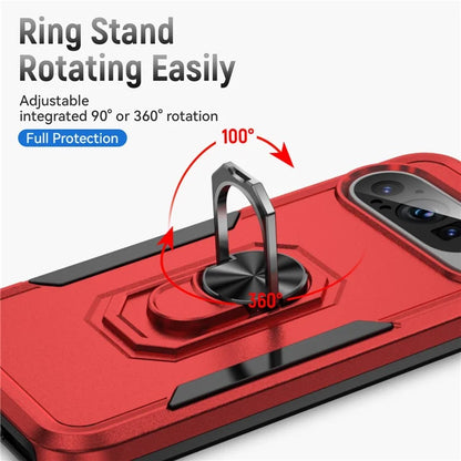 For Google Pixel 9 / Pixel 9 Pro Case Military Grade Ring Kickstand PC+TPU Phone Cover