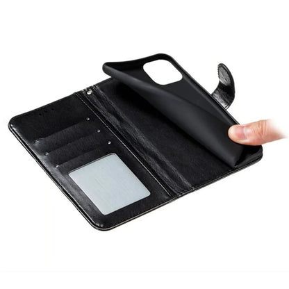 For iPhone 16 Pro Case PU Leather Mandala Imprinted Design Wallet Phone Cover