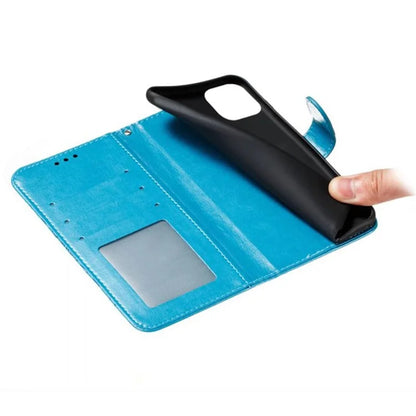 For iPhone 16 Pro Case PU Leather Mandala Imprinted Design Wallet Phone Cover