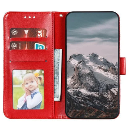 For iPhone 16 Plus Case PU Leather Mandala Imprinted Design Wallet Phone Cover