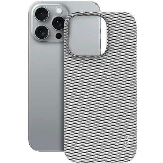 IMAK Ruiyi Series for iPhone 16 Pro Max Case Classic Fabric Texture Leather +PC Phone Cover