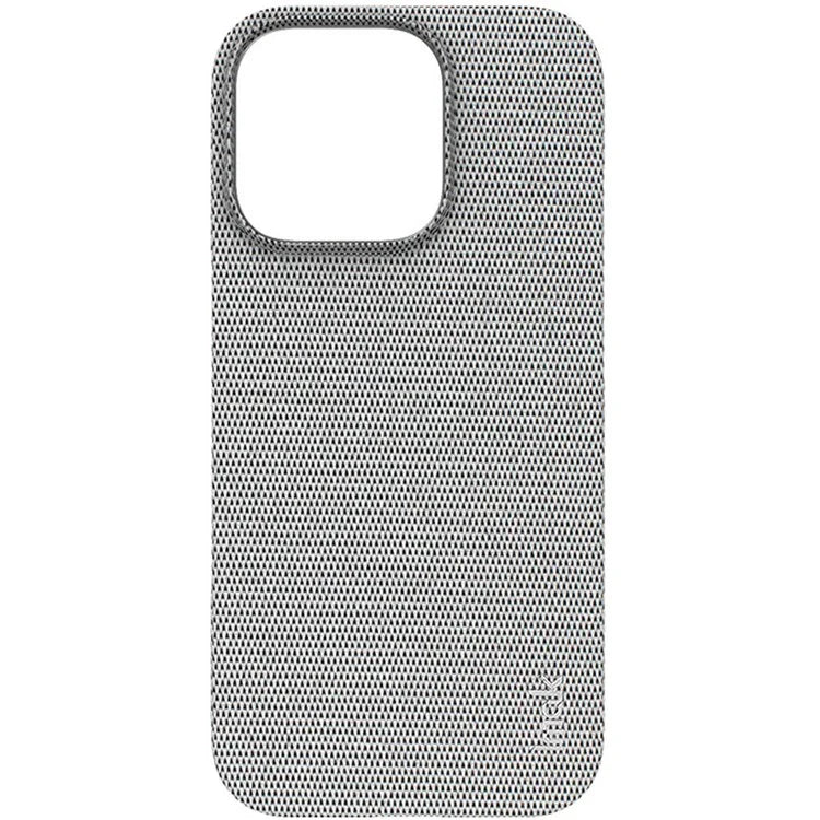 IMAK Ruiyi Series for iPhone 16 Pro Max Case Classic Fabric Texture Leather +PC Phone Cover