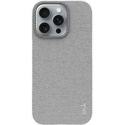 IMAK Ruiyi Series for iPhone 16 Pro Max Case Classic Fabric Texture Leather +PC Phone Cover
