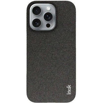 IMAK Ruiyi Series for iPhone 16 Pro Max Case Classic Fabric Texture Leather +PC Phone Cover