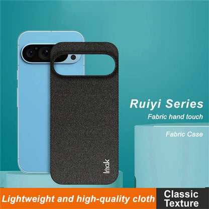 IMAK Ruiyi Series for Google Pixel 9 Pro XL Case Classic Fabric Texture Leather +PC Phone Cover