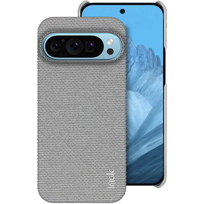 IMAK Ruiyi Series for Google Pixel 9 Pro XL Case Classic Fabric Texture Leather +PC Phone Cover