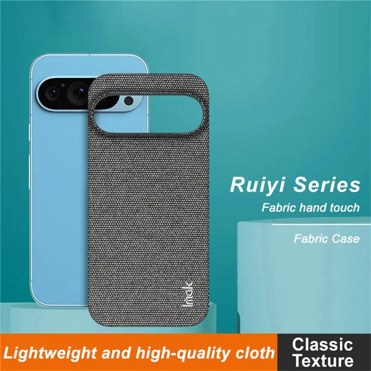 IMAK Ruiyi Series for Google Pixel 9 Pro XL Case Classic Fabric Texture Leather +PC Phone Cover