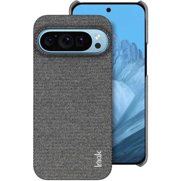 IMAK Ruiyi Series for Google Pixel 9 Pro XL Case Classic Fabric Texture Leather +PC Phone Cover
