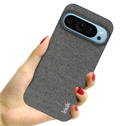 IMAK Ruiyi Series for Google Pixel 9 Pro XL Case Classic Fabric Texture Leather +PC Phone Cover