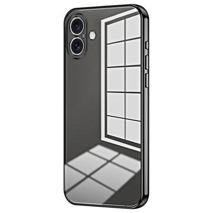 For iPhone 16 Plus Case Electroplating Frame Soft TPU Phone Cover