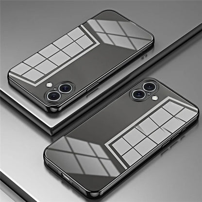 For iPhone 16 Case Electroplating Frame Soft TPU Phone Cover