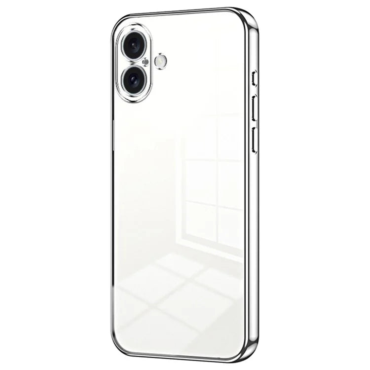 For iPhone 16 Case Electroplating Frame Soft TPU Phone Cover