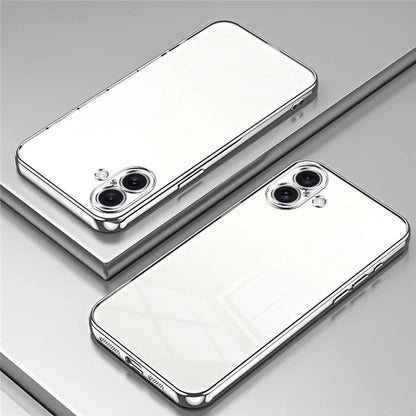 For iPhone 16 Case Electroplating Frame Soft TPU Phone Cover