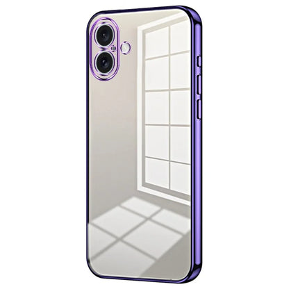 For iPhone 16 Case Electroplating Frame Soft TPU Phone Cover