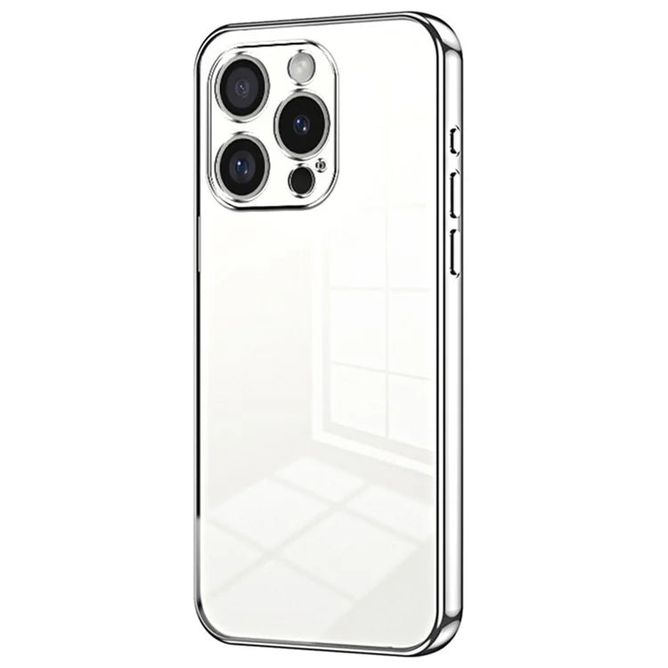 For iPhone 16 Pro Max Case Electroplating Frame Soft TPU Phone Cover