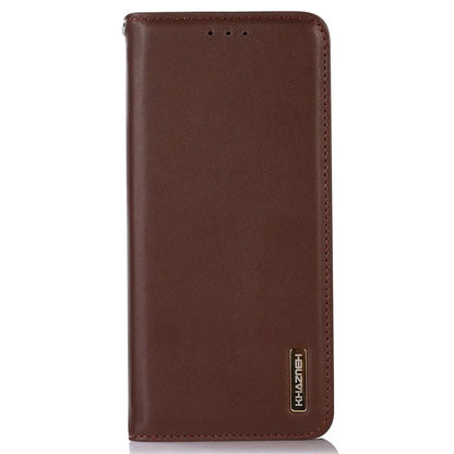KHAZNEH For Samsung Galaxy A06 Case Genuine Cow Leather Wallet Phone Cover Nappa Texture