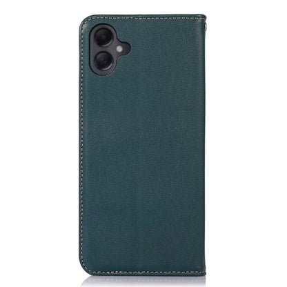 KHAZNEH For Samsung Galaxy A06 Case Genuine Cow Leather Wallet Phone Cover Nappa Texture
