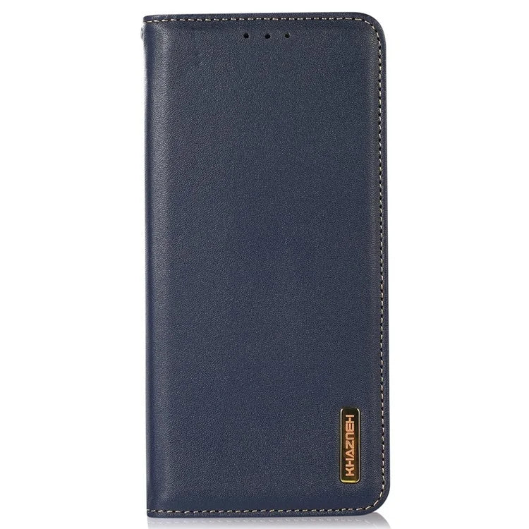 KHAZNEH For Samsung Galaxy A06 Case Genuine Cow Leather Wallet Phone Cover Nappa Texture