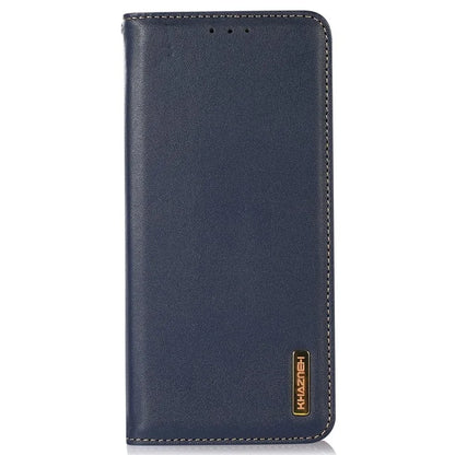 KHAZNEH For Samsung Galaxy A06 Case Genuine Cow Leather Wallet Phone Cover Nappa Texture