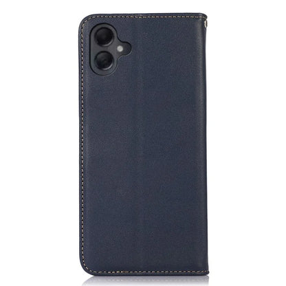 KHAZNEH For Samsung Galaxy A06 Case Genuine Cow Leather Wallet Phone Cover Nappa Texture