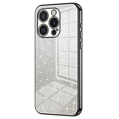 For iPhone 16 Pro Case Electroplating Gradient Glitter TPU Phone Cover