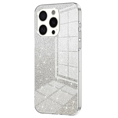 For iPhone 16 Pro Max Case Electroplating Gradient Glitter TPU Phone Cover