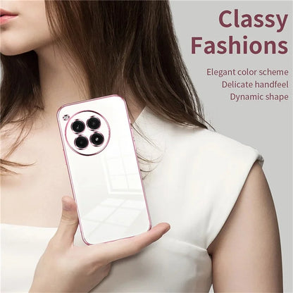 For OnePlus Ace 3 Pro 5G Case Electroplating Frame Soft TPU Phone Cover
