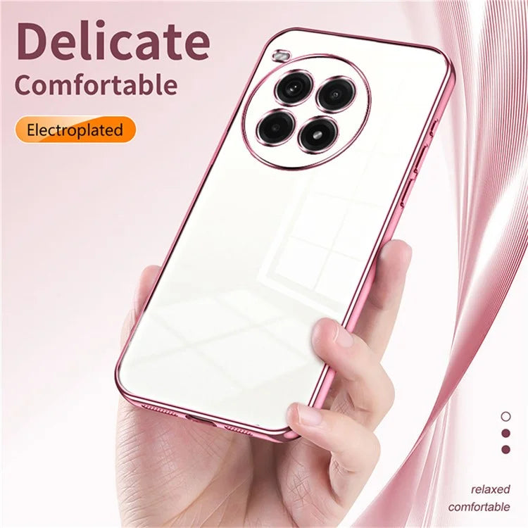 For OnePlus Ace 3 Pro 5G Case Electroplating Frame Soft TPU Phone Cover