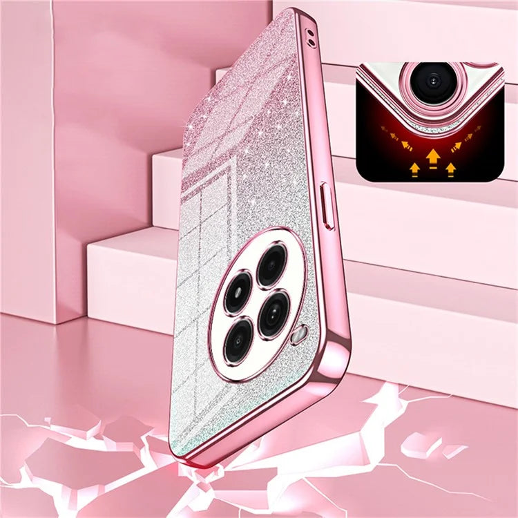For OnePlus Ace 3 Pro 5G Case Electroplating Gradient Glitter TPU Phone Cover