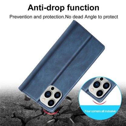 LC.IMEEKE For iPhone 16 Pro Case Wallet Microfiber Leather Phone Cover