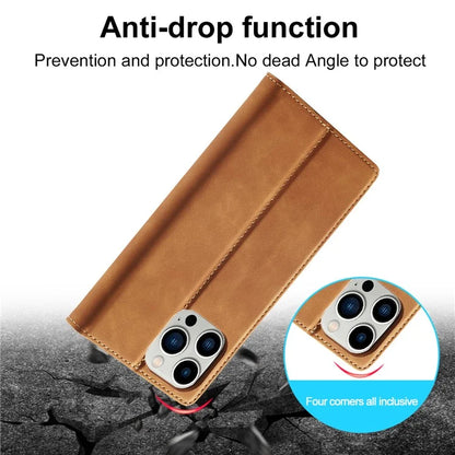 LC.IMEEKE For iPhone 16 Pro Case Wallet Microfiber Leather Phone Cover