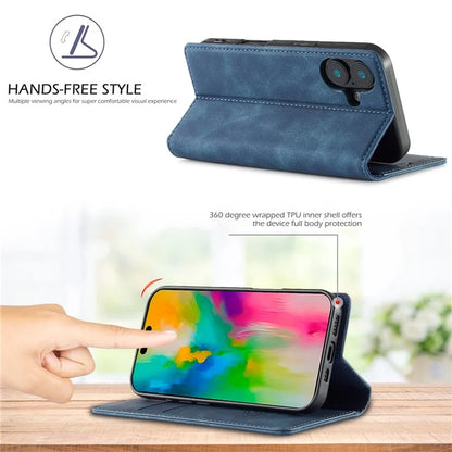 LC.IMEEKE For iPhone 16 Case Wallet Microfiber Leather Phone Cover