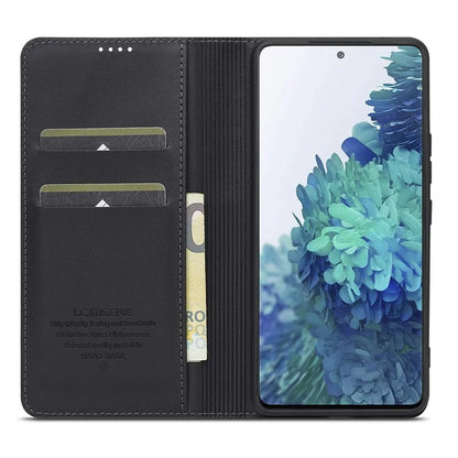 LC.IMEEKE L1 Series for Samsung Galaxy S20 FE 2022 / S20 FE 5G / S20 FE / S20 Lite Case Leather Wallet Stand Phone Cover