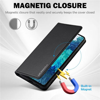 LC.IMEEKE L1 Series for Samsung Galaxy S20 FE 2022 / S20 FE 5G / S20 FE / S20 Lite Case Leather Wallet Stand Phone Cover