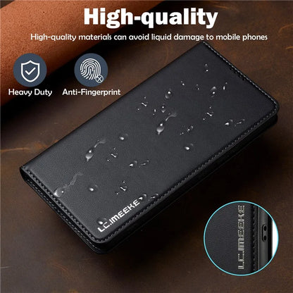 LC.IMEEKE L1 Series for Samsung Galaxy S20 FE 2022 / S20 FE 5G / S20 FE / S20 Lite Case Leather Wallet Stand Phone Cover