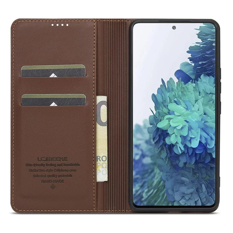LC.IMEEKE L1 Series for Samsung Galaxy S20 FE 2022 / S20 FE 5G / S20 FE / S20 Lite Case Leather Wallet Stand Phone Cover