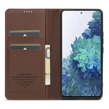 LC.IMEEKE L1 Series for Samsung Galaxy S20 FE 2022 / S20 FE 5G / S20 FE / S20 Lite Case Leather Wallet Stand Phone Cover