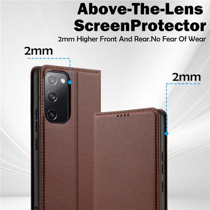 LC.IMEEKE L1 Series for Samsung Galaxy S20 FE 2022 / S20 FE 5G / S20 FE / S20 Lite Case Leather Wallet Stand Phone Cover